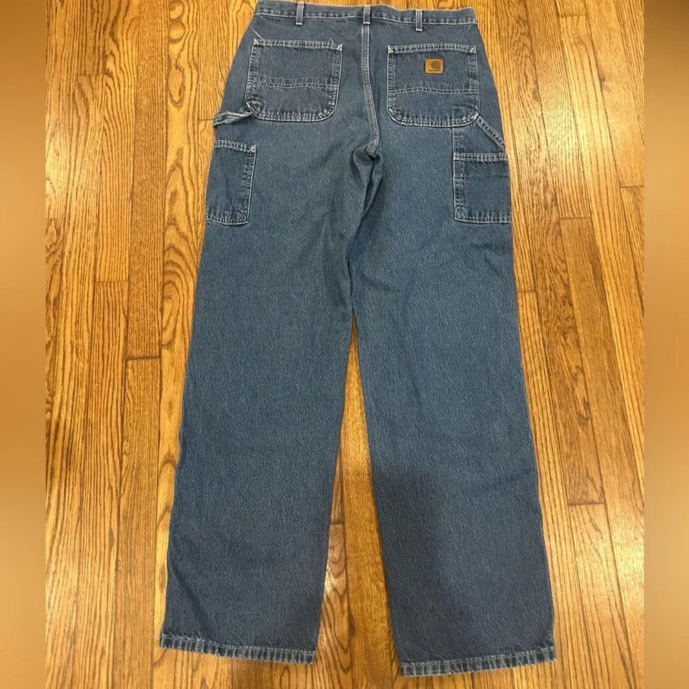 Carhartt Men’s Carpenter Jeans Dungaree Fit Size 34 X 34 - Picture 4 of 5